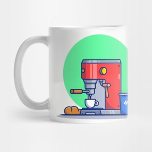 Coffee Machine Pod, Bread, Mug And Cup Mug